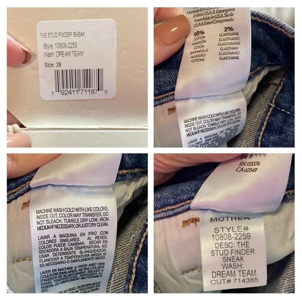 Mother Superior The Stud Finder Sneak size 26 wash Dream Team
NWT - Picture 14 of 14